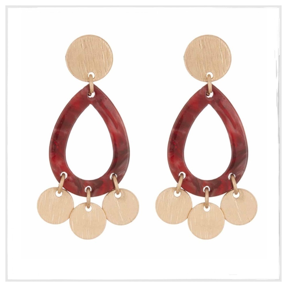 Shashi Dina Lucite Charm Earrings